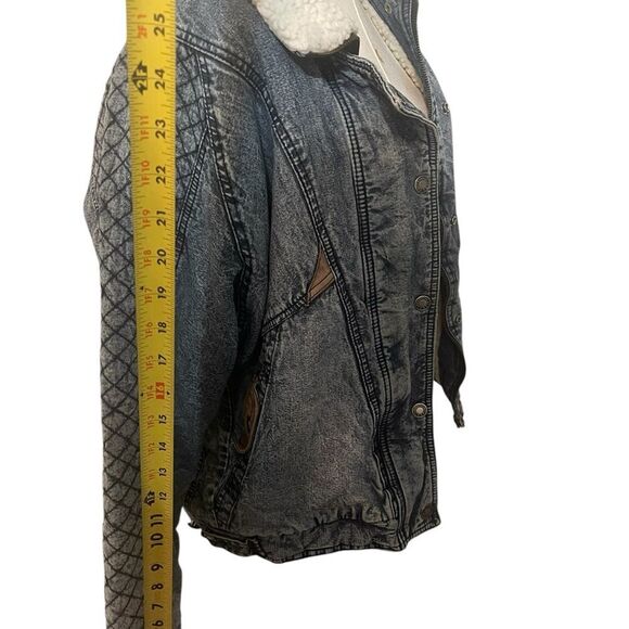 Vintage Ruth Douglas Sherpa Lined Denim Jacket Women Size Small Light Wash - Picture 7 of 16